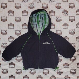 ❄️ 3-6m | Reversible Zip-Up Jacket